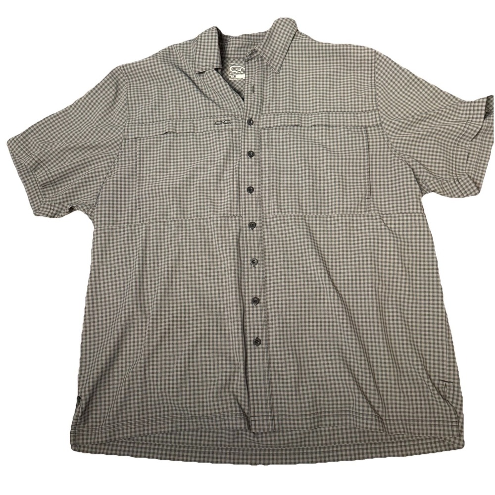 GameGuard Shirt Cummins 2XL Short Sleeve Fishing Vented Pockets Dry Cleaned